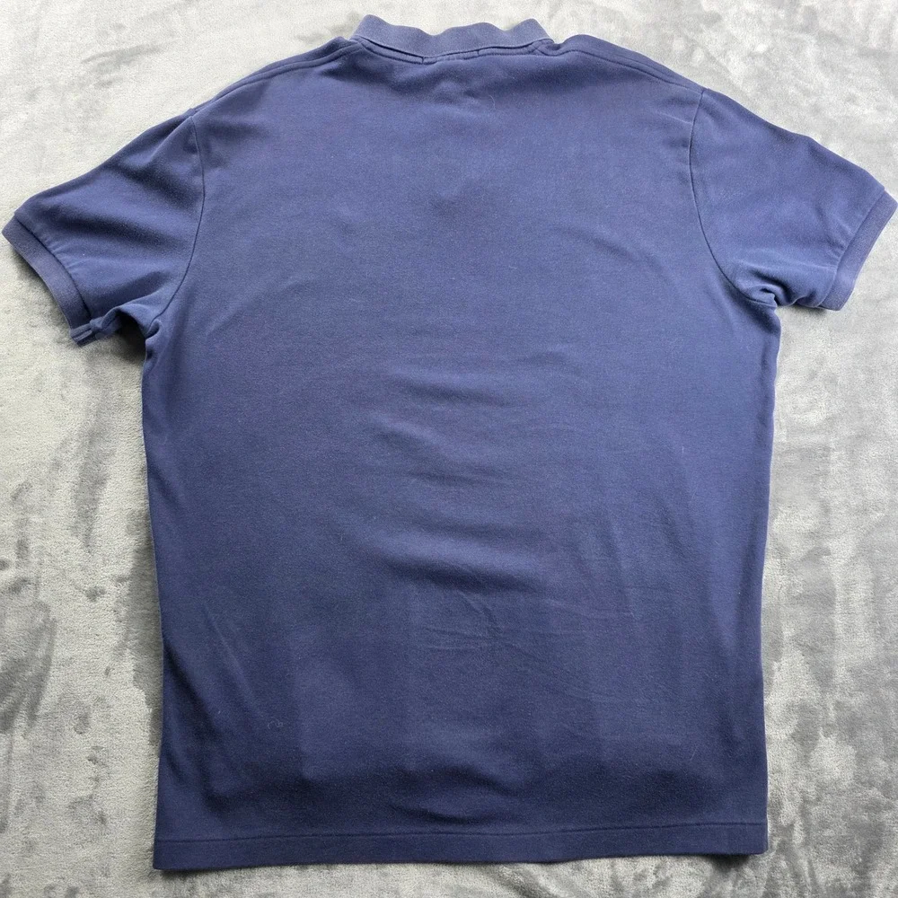Polo Ralph Lauren Polo Shirt Mens L Navy Blue Short Sleeve Embroidered Pony Logo